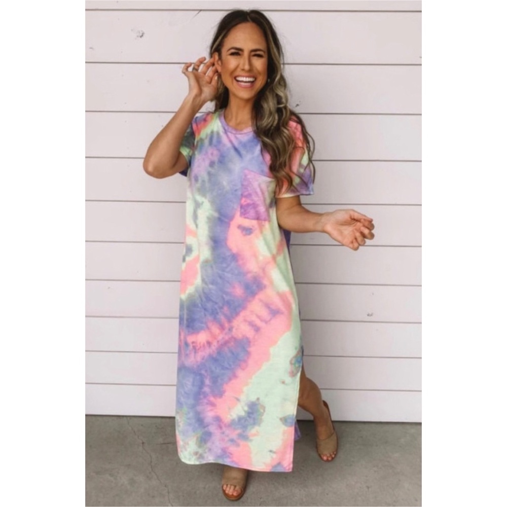 Pastel Tie-Dye Dress
